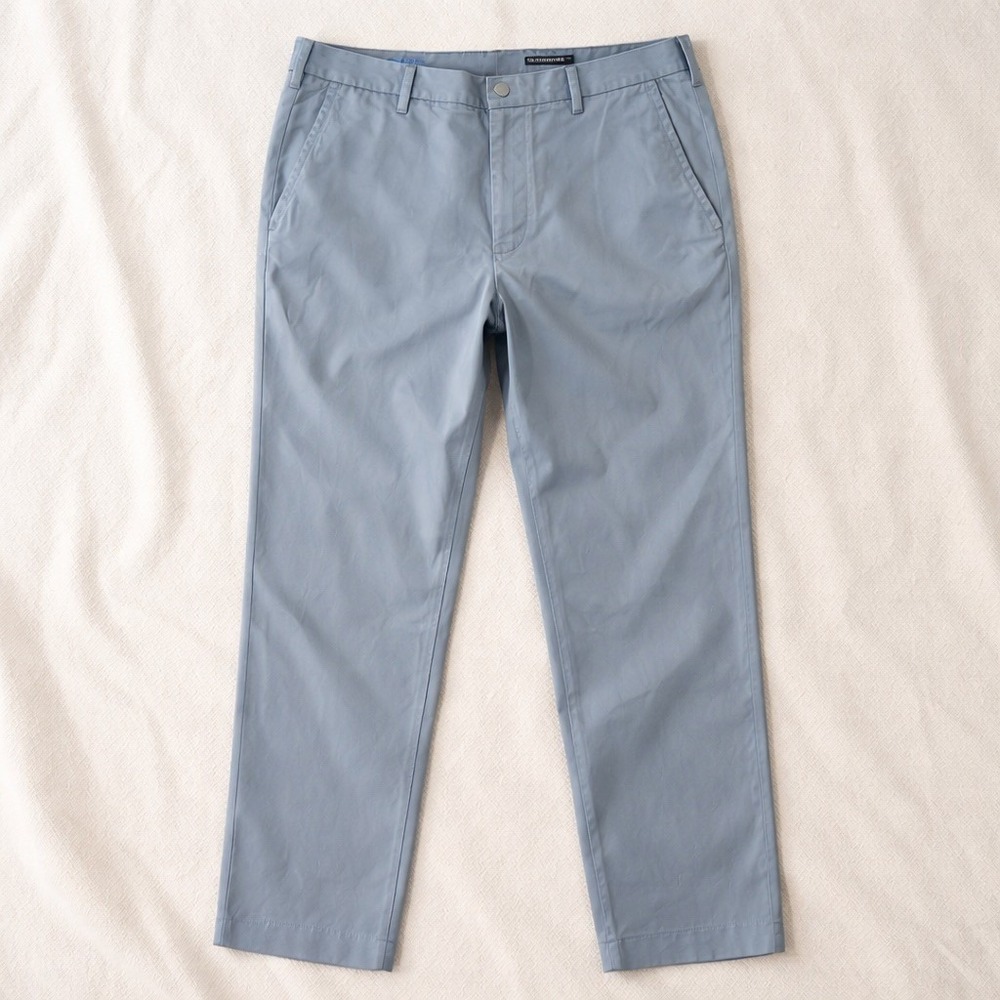 Bonobos Friday Chino Pants Mens 35/32 Blue Grey Slim Fit Cotton Casual Business